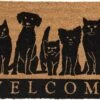 Clayre & Eef Deurmat 75x45 Cm Bruin Kokosvezel Rubber Rechthoek Honden Welcome Kokosmat Mat Schoonloopmat -Clayre & Eef 1200x724 2