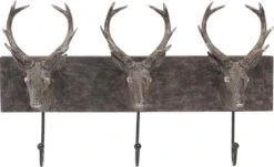 Clayre & Eef Wandkapstok 44*10*28 Cm Bruin Kunststof / Ijzer Herten 7 Clayre & Eef Wandkapstok 44*10*28 Cm Bruin Kunststof / Ijzer Herten -Clayre & Eef 1200x733 2
