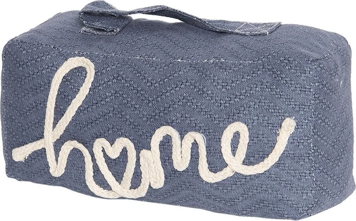 Clayre & Eef Deurstopper DT0286 24*9*11 Cm Blauw Polyester Rechthoek 4 Clayre & Eef Deurstopper DT0286 24*9*11 Cm Blauw Polyester Rechthoek - Afbeelding 2