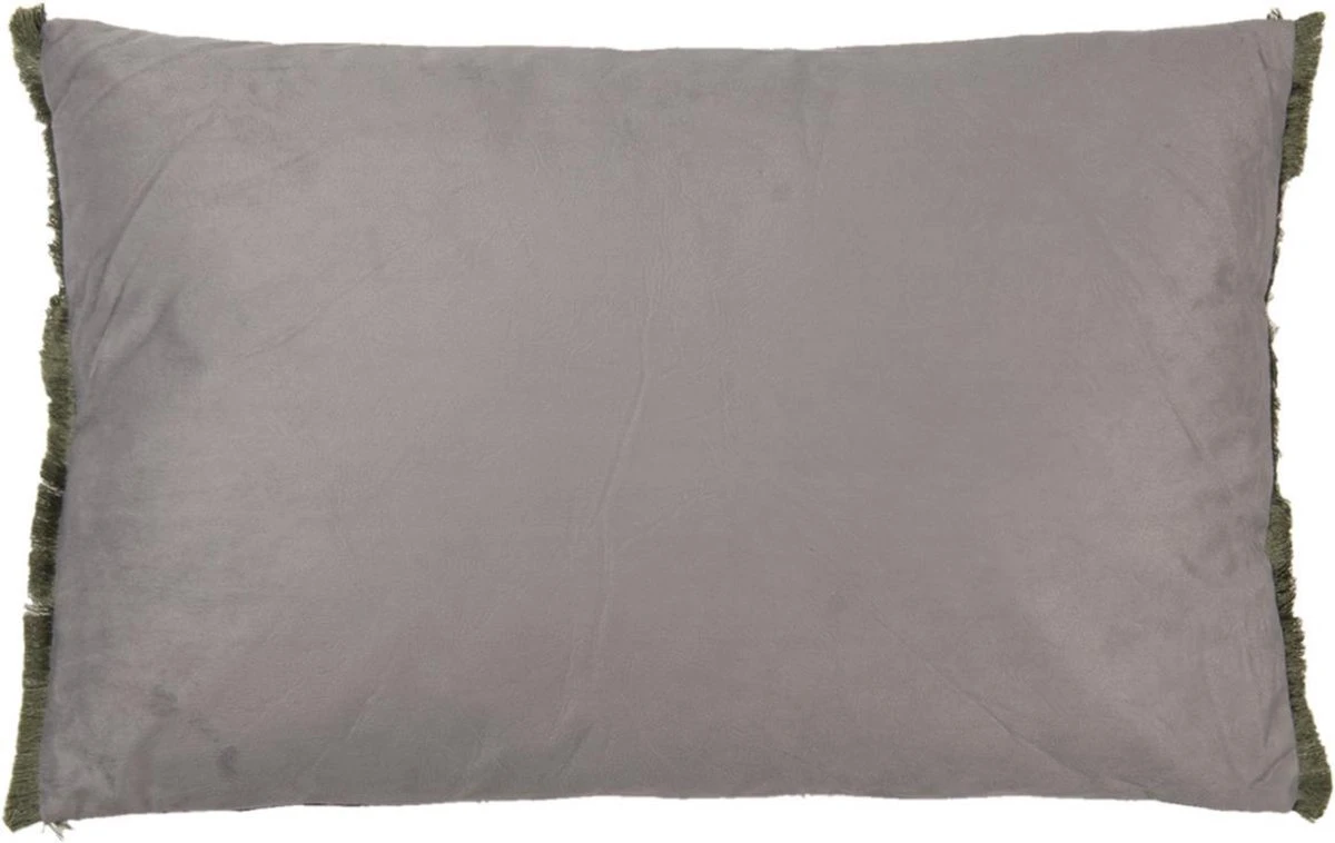 Clayre & Eef Sierkussen 60x40 Cm Groen Wit Polyester Rechthoek Bloemen Kussenhoes Met Kussenvulling 6 Clayre & Eef Sierkussen 60x40 Cm Groen Wit Polyester Rechthoek Bloemen Kussenhoes Met Kussenvulling - Afbeelding 4