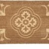 Clayre & Eef Deurmat 75x45 Cm Bruin Beige Kokosvezel Pvc Rechthoek Kokosmat Mat Schoonloopmat -Clayre & Eef 1200x771 1