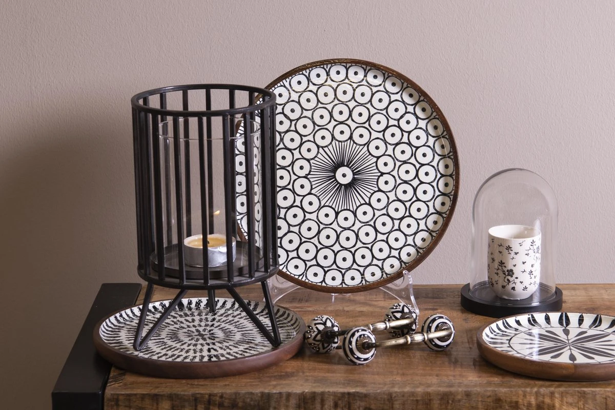 Clayre & Eef Stolp Ø 12x17 Cm Glas Rond Glazen Stolp Stolp Op Voet 4 Clayre & Eef Stolp Ø 12x17 Cm Glas Rond Glazen Stolp Stolp Op Voet - Afbeelding 2