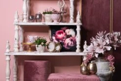 Clayre & Eef Theelichthouder Ø 11*10 Cm Paars Glas Rond Waxinelichthouder Windlichthouder -Clayre & Eef 1200x800 35