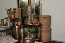 Clayre & Eef Lantaarns Set V 2 Goudkleurig Ijzer Kaarsenhouder Sfeerverlichting Marrakesh Lantaarn -Clayre & Eef 1200x800 41