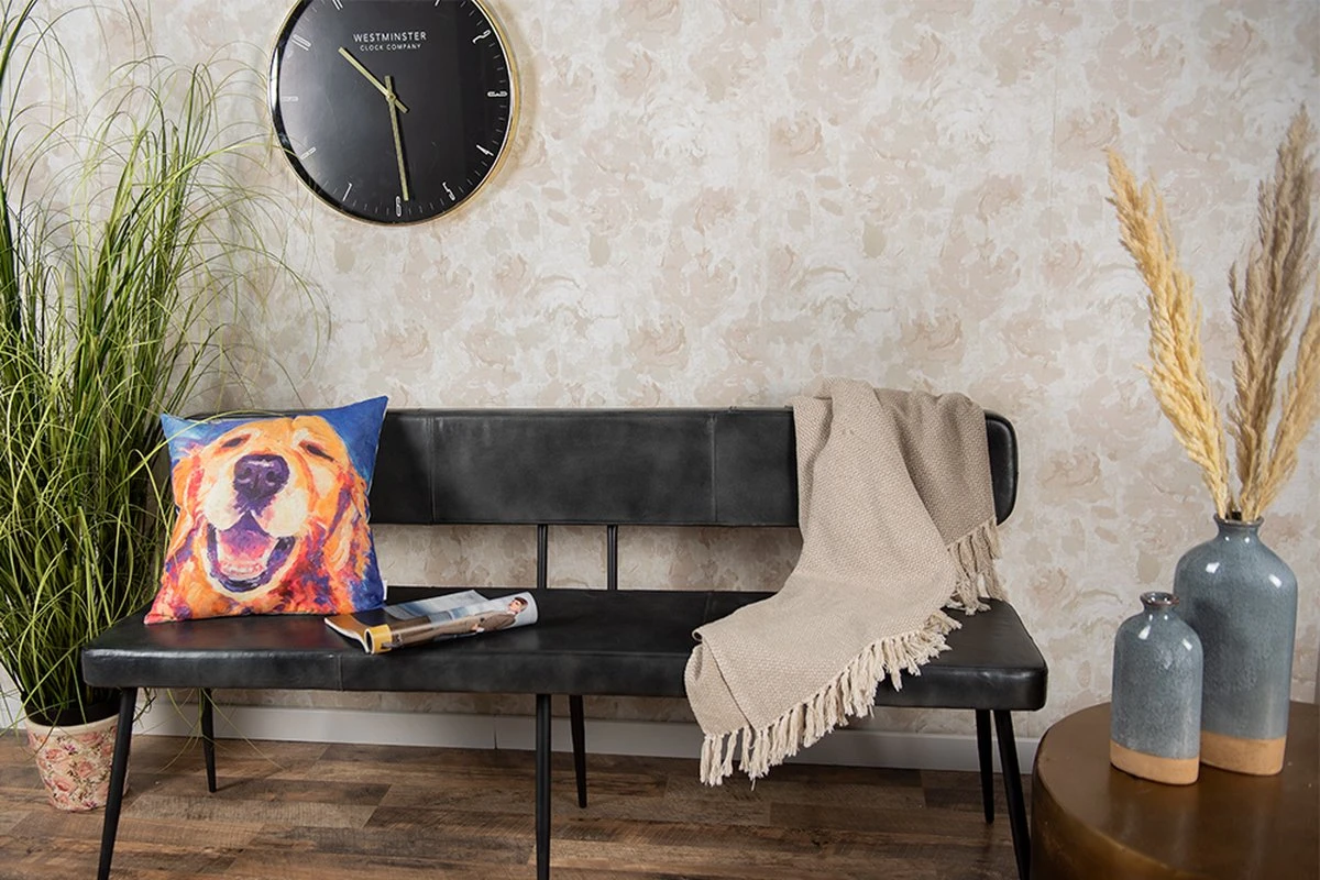 Clayre & Eef Kussenhoes 43x43 Cm Geel Oranje Polyester Vierkant Hond Sierkussenhoes Kussen Hoes 4 Clayre & Eef Kussenhoes 43x43 Cm Geel Oranje Polyester Vierkant Hond Sierkussenhoes Kussen Hoes - Afbeelding 2