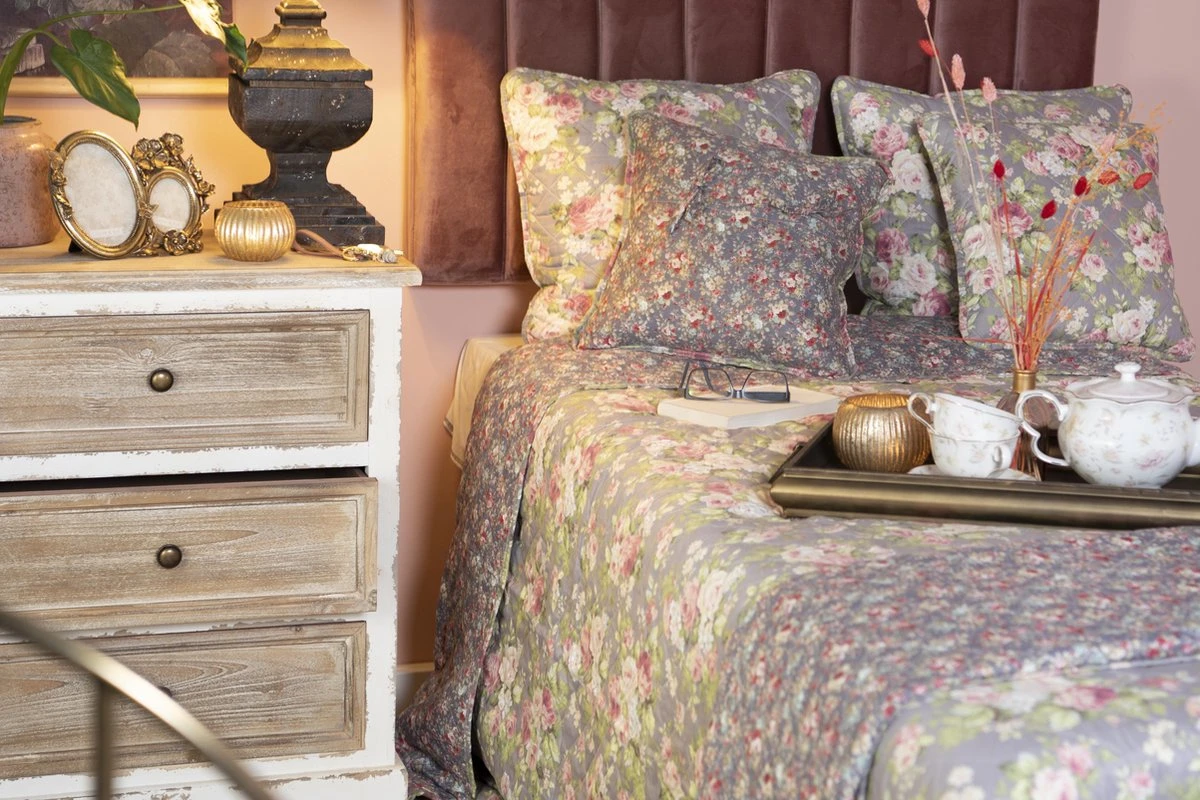 Clayre & Eef Kussenhoes 40x40 Cm Grijs Groen Polyester Katoen Vierkant Sierkussenhoes Kussen Hoes 4 Clayre & Eef Kussenhoes 40x40 Cm Grijs Groen Polyester Katoen Vierkant Sierkussenhoes Kussen Hoes - Afbeelding 2