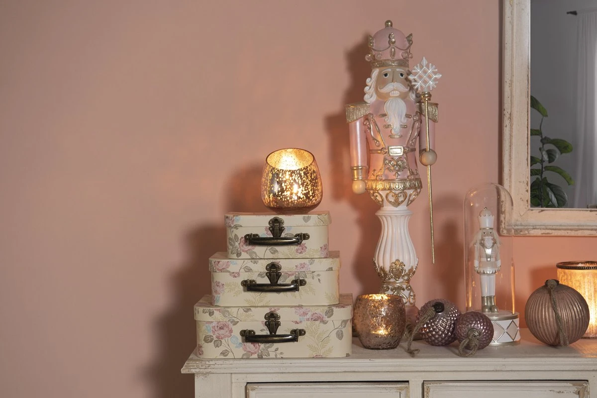 Clayre & Eef Decoratie Koffer Set Van 3 30x21x9/25x18x9/20x16x8 Cm Beige Karton Rechthoek Bloemen Opbergkoffer Koffer 5 Clayre & Eef Decoratie Koffer Set Van 3 30x21x9/25x18x9/20x16x8 Cm Beige Karton Rechthoek Bloemen Opbergkoffer Koffer - Afbeelding 3