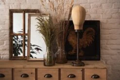 Clayre & Eef Spiegel 62x36 Cm Bruin Hout Rechthoek Grote Spiegel Wand Spiegel Muur Spiegel -Clayre & Eef 1200x800 82