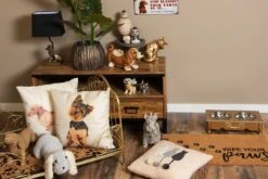 Clayre & Eef Beeld Kat 21x13x20 Cm Goudkleurig Kunststof Woonaccessoires Beeld Decoratie Decoratieve Accessoires -Clayre & Eef 1200x800 86