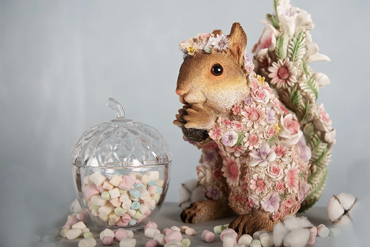 Clayre & Eef Decoratie Eekhoorn 14x22x28 Cm Roze Kunststof Eekhoorn Beeld Decoratief Figuur Woonaccessoires 5 Clayre & Eef Decoratie Eekhoorn 14x22x28 Cm Roze Kunststof Eekhoorn Beeld Decoratief Figuur Woonaccessoires - Afbeelding 3