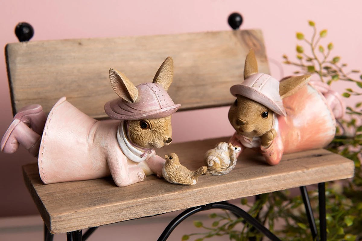 Clayre & Eef Beeld Konijn 14x6x8 Cm Roze Kunststof Woonaccessoires Pasen Paashaas 7 Clayre & Eef Beeld Konijn 14x6x8 Cm Roze Kunststof Woonaccessoires Pasen Paashaas - Afbeelding 5