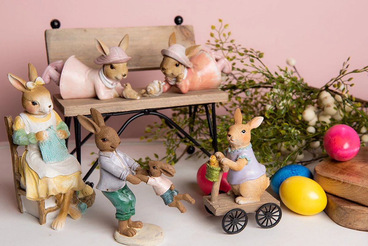 Clayre & Eef Beeld Konijn 14x6x8 Cm Roze Kunststof Woonaccessoires Pasen Paashaas 9 Clayre & Eef Beeld Konijn 14x6x8 Cm Roze Kunststof Woonaccessoires Pasen Paashaas - Afbeelding 7