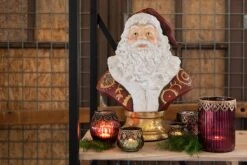 Clayre & Eef Theelichthouder Ø 6x5 Cm Groen Bruin Glas Metaal Rond Waxinelichthouder Windlichthouder -Clayre & Eef 1200x801 38