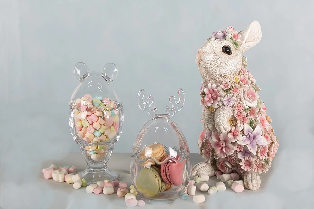 Clayre & Eef Beeld Konijn 16x13x25 Cm Roze Kunststof Bloemen Woonaccessoires Paashaas Pasen 6 Clayre & Eef Beeld Konijn 16x13x25 Cm Roze Kunststof Bloemen Woonaccessoires Paashaas Pasen - Afbeelding 4