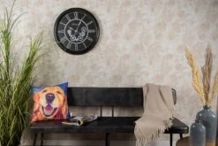 Clayre & Eef Wandklok Ø 51 Cm Zwart Kunststof Muurklok Hangklok -Clayre & Eef 1200x801 70