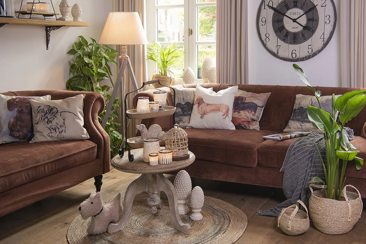 Clayre & Eef Wandklok Ø 80cm Wit Hout Kunststof Rond Muurklok Hangklok Keukenklok 6 Clayre & Eef Wandklok Ø 80cm Wit Hout Kunststof Rond Muurklok Hangklok Keukenklok - Afbeelding 4