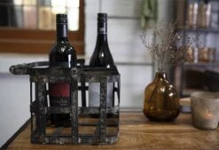 Clayre & Eef Theelichthouder Ø 8x9 Cm Bruin Glas Waxinelichthouder Windlichthouder -Clayre & Eef 1200x820