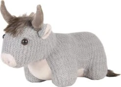 Clayre & Eef Deurstopper Stier 32x12x25 Cm Grijs Polyester Deurklem Deurwig -Clayre & Eef 1200x864