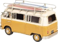 Clayre & Eef Modelauto Volkswagen Bus Licentie Camper 20x10x11 Cm Geel Metaal Miniatuur VW Bus Miniatuur Auto 8 Clayre & Eef Modelauto Volkswagen Bus Licentie Camper 20x10x11 Cm Geel Metaal Miniatuur VW Bus Miniatuur Auto -Clayre & Eef 1200x875