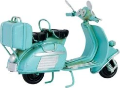 Clayre & Eef Decoratie Miniatuur Scooter 11*5*7 Cm Groen Ijzer, Kunststof Miniatuur Auto Decoratie Modelauto 9 Clayre & Eef Decoratie Miniatuur Scooter 11*5*7 Cm Groen Ijzer, Kunststof Miniatuur Auto Decoratie Modelauto -Clayre & Eef 1200x880 4