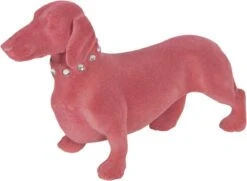 Clayre & Eef Beeld Hond 22x14 Cm Roze Synthetisch Woonaccessoires Beeld Decoratie Decoratieve Accessoires -Clayre & Eef 1200x881