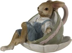 Clayre & Eef Beeld Konijn 11x8x7 Cm Bruin Groen Kunststof Woonaccessoires Paashaas Pasen 14 Clayre & Eef Beeld Konijn 11x8x7 Cm Bruin Groen Kunststof Woonaccessoires Paashaas Pasen -Clayre & Eef 1200x886