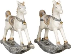 Clayre & Eef Beeld Set Van 2 Hobbelpaard 8 Cm Wit Kunststof Kerstdecoratie 24 Clayre & Eef Beeld Set Van 2 Hobbelpaard 8 Cm Wit Kunststof Kerstdecoratie -Clayre & Eef 1200x921 2