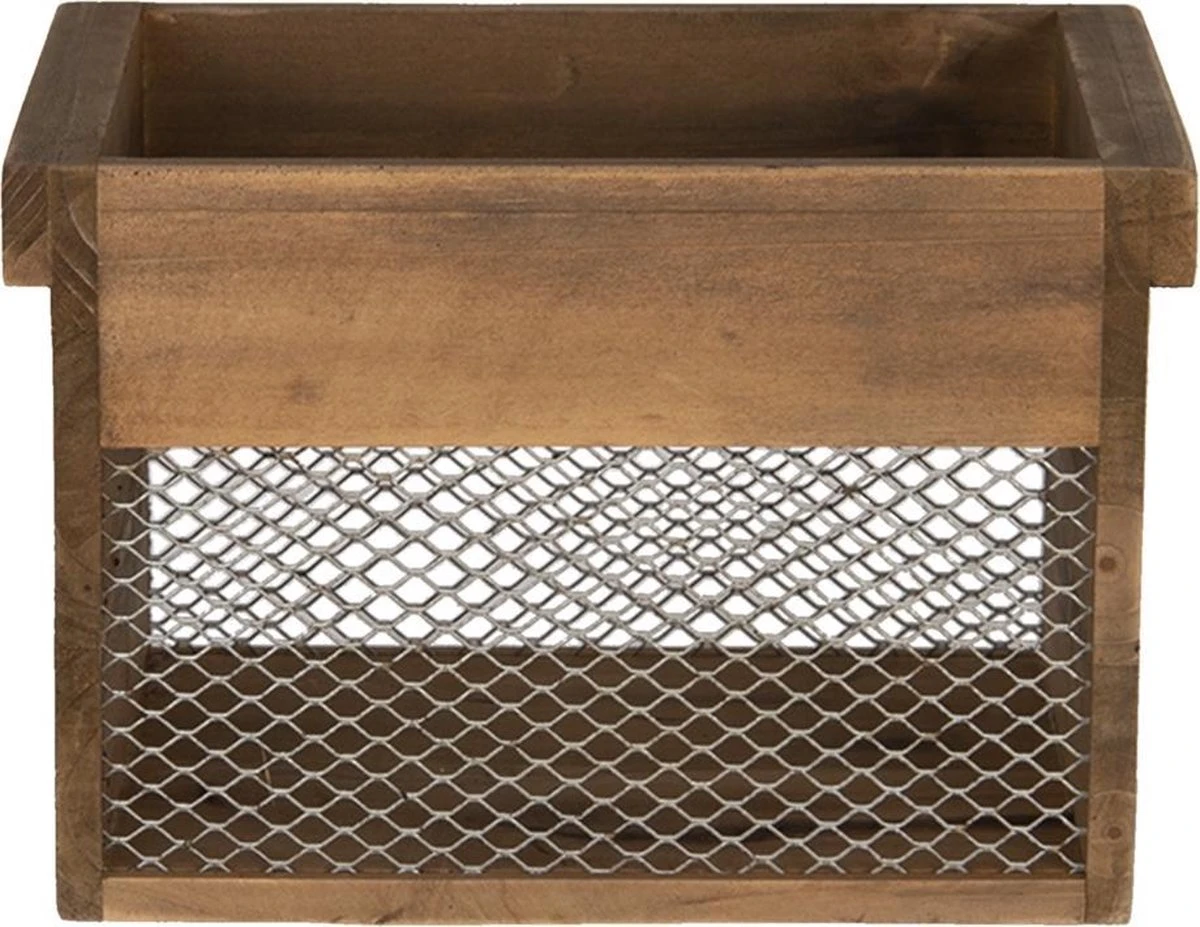 Clayre & Eef Opbergdoos Bruin Hout Rechthoek Opbergbox 8 Clayre & Eef Opbergdoos Bruin Hout Rechthoek Opbergbox - Afbeelding 6