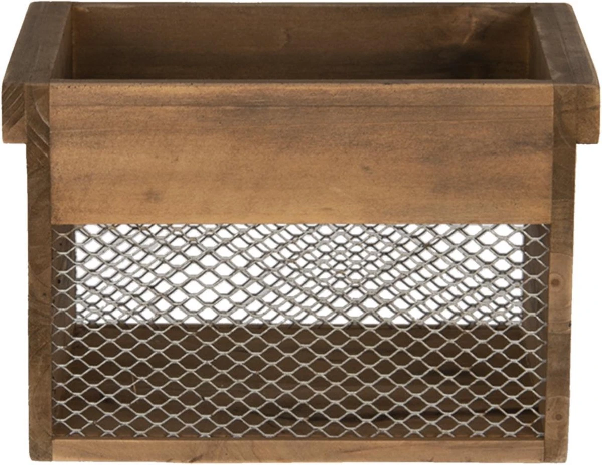 Clayre & Eef Opbergdoos Bruin Hout Rechthoek Opbergbox 12 Clayre & Eef Opbergdoos Bruin Hout Rechthoek Opbergbox - Afbeelding 10