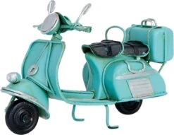 Clayre & Eef Decoratie Miniatuur Scooter 11*5*7 Cm Groen Ijzer, Kunststof Miniatuur Auto Decoratie Modelauto 8 Clayre & Eef Decoratie Miniatuur Scooter 11*5*7 Cm Groen Ijzer, Kunststof Miniatuur Auto Decoratie Modelauto -Clayre & Eef 1200x930 1