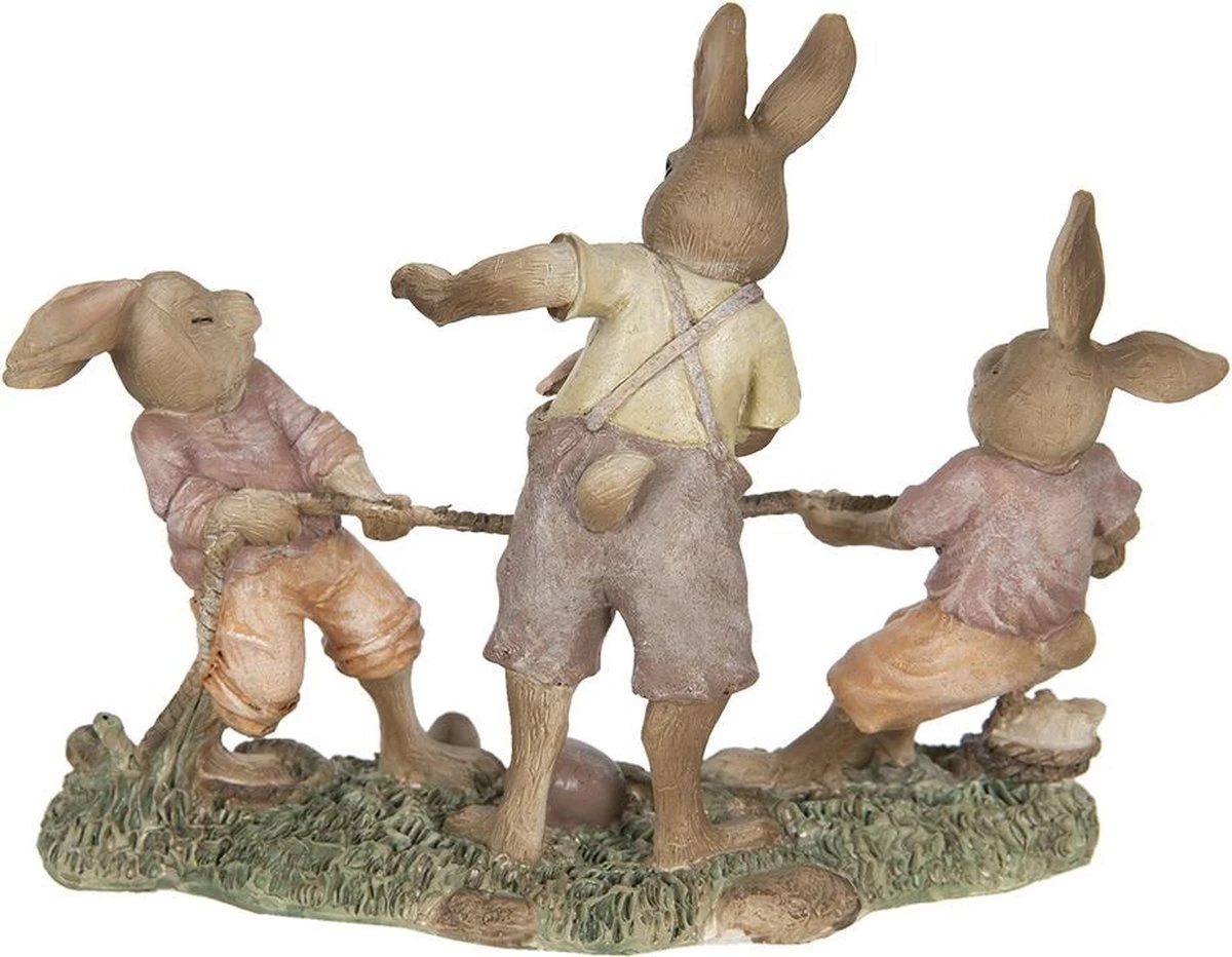 Clayre & Eef Beeld Konijn 20x7x15 Cm Bruin Kunststof Woonaccessoires Pasen Paashaas 5 Clayre & Eef Beeld Konijn 20x7x15 Cm Bruin Kunststof Woonaccessoires Pasen Paashaas - Afbeelding 3