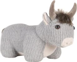 Clayre & Eef Deurstopper Stier 32x12x25 Cm Grijs Polyester Deurklem Deurwig -Clayre & Eef 1200x971 2