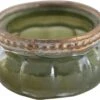 Clayre & Eef Theelichthouder Ø 6x4 Cm Groen Goudkleurig Glas Metaal Rond Waxinelichthouder Windlichthouder -Clayre & Eef 1200x973 1