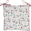 Clayre & Eef Stoelkussen Foam 40x40 Cm Wit Rood Katoen Vierkant Aardbeien Zitkussen Tuinkussen Tuinstoelkussen -Clayre & Eef 1200x977