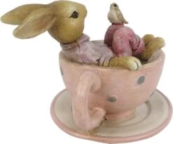 Clayre & Eef Beeld Konijn 10x8x8 Cm Bruin Roze Kunststof Woonaccessoires Pasen Paashaas 13 Clayre & Eef Beeld Konijn 10x8x8 Cm Bruin Roze Kunststof Woonaccessoires Pasen Paashaas -Clayre & Eef 1200x995