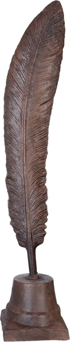 Clayre & Eef - Decoratie Veer - Deurstopper - 7x7x36 Cm - 1250gram 3 Clayre & Eef - Decoratie Veer - Deurstopper - 7x7x36 Cm - 1250gram