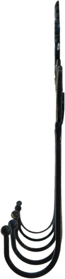 Clayre & Eef Wandkapstok 5 Haken 50x5x27 Cm Zwart Ijzer 14 Clayre & Eef Wandkapstok 5 Haken 50x5x27 Cm Zwart Ijzer -Clayre & Eef 279x1200