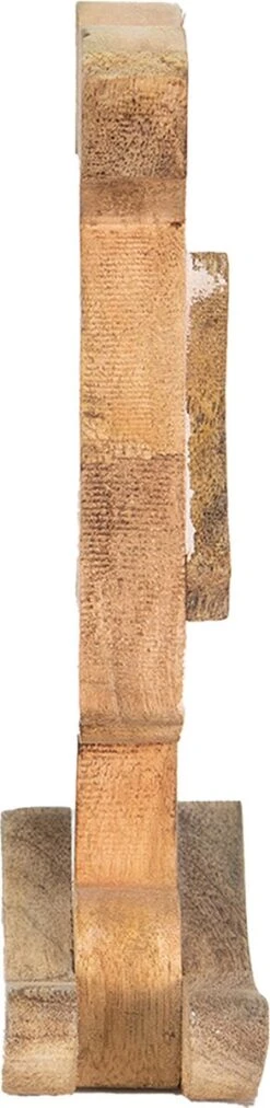 Clayre & Eef Beeld Konijn 14x7x25 Cm Bruin Roze Hout Woonaccessoires Paashaas Pasen -Clayre & Eef 293x1200 1