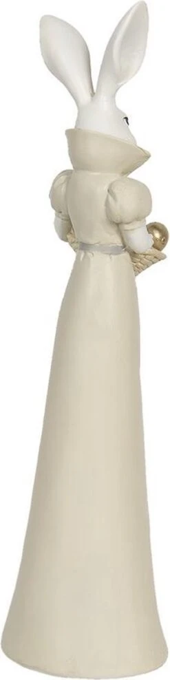 Clayre & Eef Beeld Konijn 11x10x37 Cm Wit Geel Kunststof Woonaccessoires Pasen Paashaas 8 Clayre & Eef Beeld Konijn 11x10x37 Cm Wit Geel Kunststof Woonaccessoires Pasen Paashaas -Clayre & Eef 300x1200