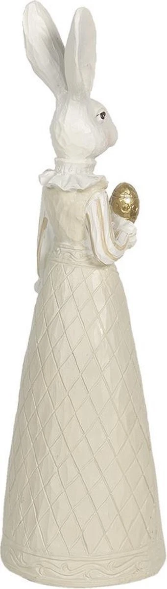 Clayre & Eef Beeld Konijn 9x9x30 Cm Wit Beige Polyresin Woonaccessoires Pasen Paashaas 5 Clayre & Eef Beeld Konijn 9x9x30 Cm Wit Beige Polyresin Woonaccessoires Pasen Paashaas - Afbeelding 3