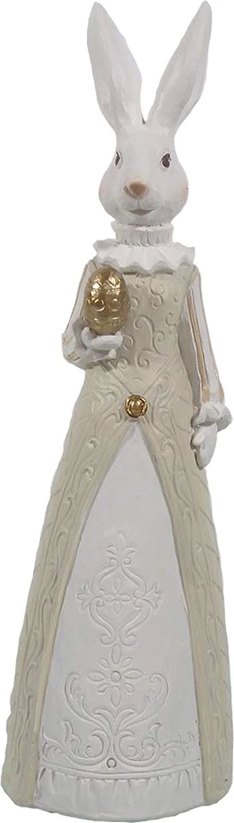 Clayre & Eef Beeld Konijn 9x9x30 Cm Wit Beige Polyresin Woonaccessoires Pasen Paashaas 6 Clayre & Eef Beeld Konijn 9x9x30 Cm Wit Beige Polyresin Woonaccessoires Pasen Paashaas - Afbeelding 4