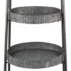 Clayre & Eef Etagère 5 Laags 48x48x150 Cm Grijs Ijzer Rond Opberg Rek Rek 1 Clayre & Eef Etagère 5 Laags 48x48x150 Cm Grijs Ijzer Rond Opberg Rek Rek -Clayre & Eef 350x1200