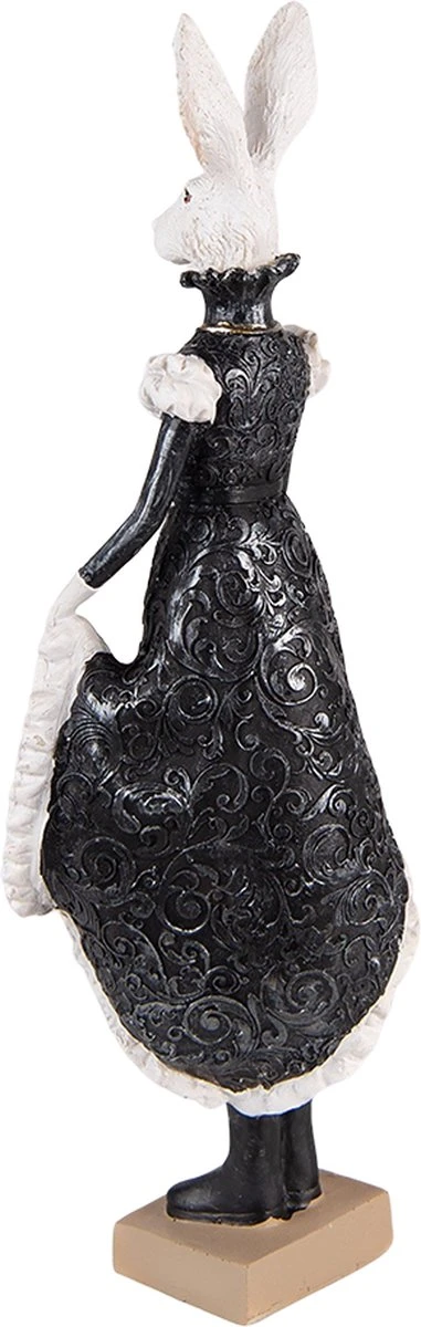 Clayre & Eef Beeld Konijn 10x8x33 Cm Zwart Wit Kunststof Woonaccessoires Beeld Decoratie Decoratieve Accessoires 4 Clayre & Eef Beeld Konijn 10x8x33 Cm Zwart Wit Kunststof Woonaccessoires Beeld Decoratie Decoratieve Accessoires - Afbeelding 2