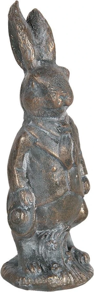 Clayre & Eef Beeld Konijn 11 Cm Bruin Kunststof Woonaccessoires Beeld Decoratie Paashaas 3 Clayre & Eef Beeld Konijn 11 Cm Bruin Kunststof Woonaccessoires Beeld Decoratie Paashaas