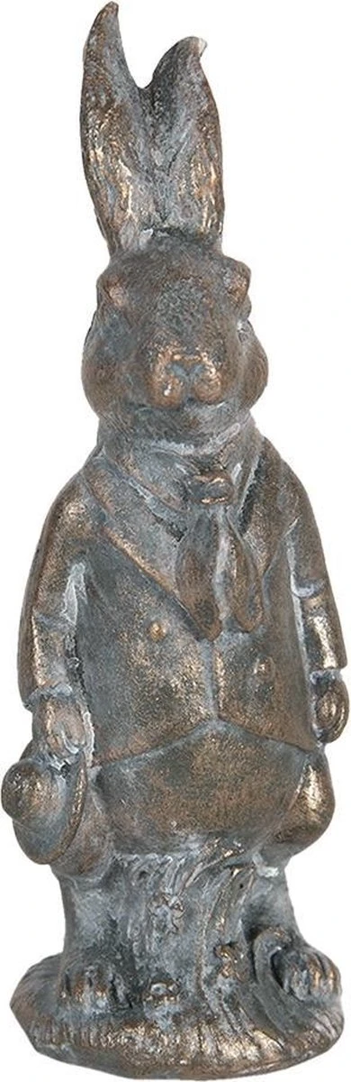 Clayre & Eef Beeld Konijn 11 Cm Bruin Kunststof Woonaccessoires Beeld Decoratie Paashaas 4 Clayre & Eef Beeld Konijn 11 Cm Bruin Kunststof Woonaccessoires Beeld Decoratie Paashaas - Afbeelding 2