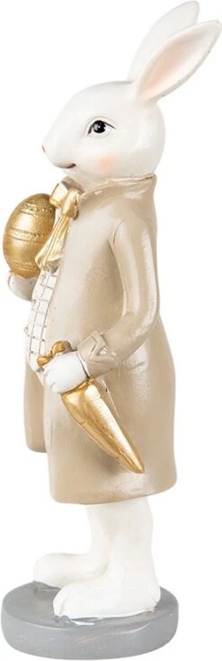 Clayre & Eef Beeld Konijn 20 Cm Beige Bruin Kunststof Woonaccessoires Paashaas Pasen 11 Clayre & Eef Beeld Konijn 20 Cm Beige Bruin Kunststof Woonaccessoires Paashaas Pasen -Clayre & Eef 404x1200 4