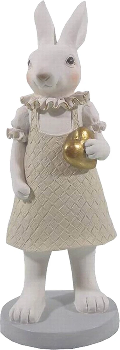 Clayre & Eef Beeld Konijn 9x8x20 Cm Wit Polyresin Woonaccessoires Pasen Paashaas 6 Clayre & Eef Beeld Konijn 9x8x20 Cm Wit Polyresin Woonaccessoires Pasen Paashaas - Afbeelding 4