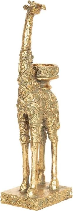 Clayre & Eef Decoratie Beeld Giraf 10*8*33 Cm Goudkleurig Kunststof Decoratief Figuur Decoratieve Accessoires Woonaccessoires -Clayre & Eef 420x1200 3