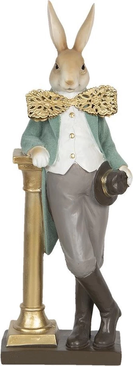 Clayre & Eef Beeld Konijn 15x9x45 Cm Bruin Grijs Polyresin Woonaccessoires Pasen Paashaas 6 Clayre & Eef Beeld Konijn 15x9x45 Cm Bruin Grijs Polyresin Woonaccessoires Pasen Paashaas - Afbeelding 4