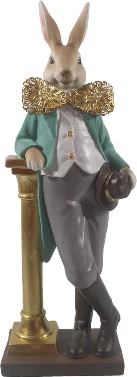 Clayre & Eef Beeld Konijn 15x9x45 Cm Bruin Grijs Polyresin Woonaccessoires Pasen Paashaas 3 Clayre & Eef Beeld Konijn 15x9x45 Cm Bruin Grijs Polyresin Woonaccessoires Pasen Paashaas